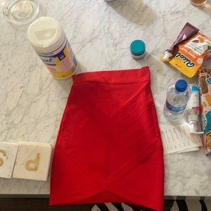 Red tight skirt sexy